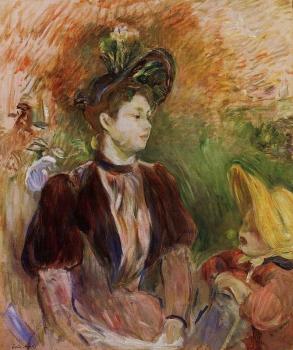 Berthe Morisot : Young Woman and Child, Avenue du Bois